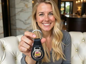 Key Chain Leather Durable Max Sporty Design